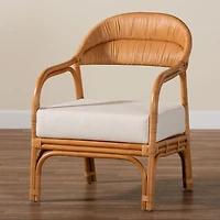 Light Honey Rattan Marisa Accent Chair