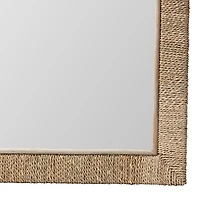 Natural Seagrass Square Wall Mirror