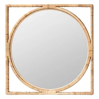 Bayan Natural Rattan Wall Mirror