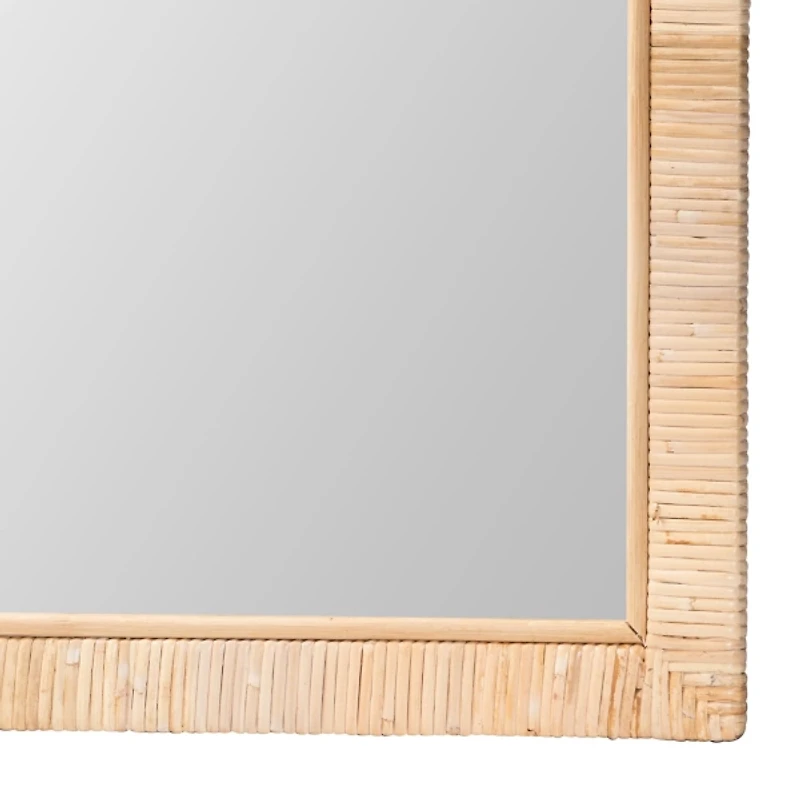 Natural Rattan Square Wall Mirror