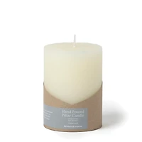 Hand Poured Unscented Pillar Candle