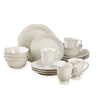 Lenox White French Perle 16-pc. Dinnerware Set