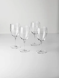 Mingle Etched Wine Glasses, Set of 4