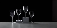 Mingle Etched Wine Glasses, Set of 4