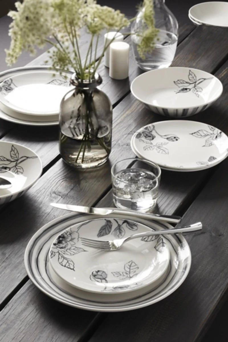 Sketchbook Floral 12-pc. Dinnerware Set