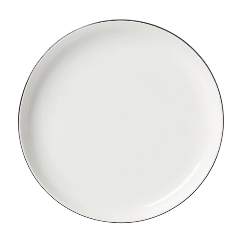 24 Seven Black Rim 12-pc. Dinnerware Set