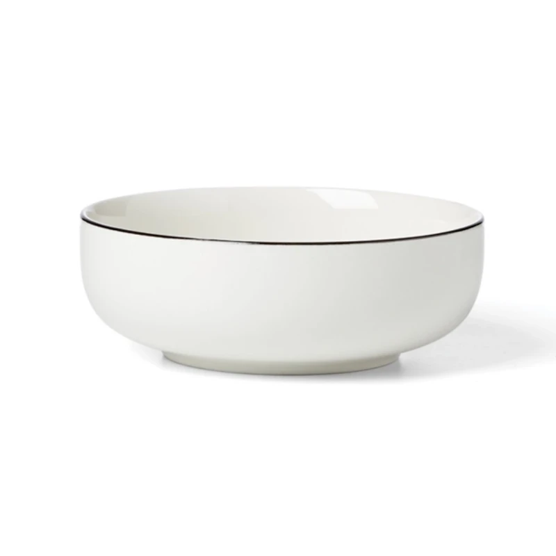 24 Seven Black Rim 12-pc. Dinnerware Set