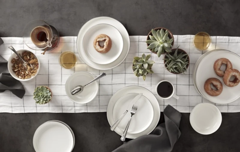 24 Seven Black Rim 12-pc. Dinnerware Set