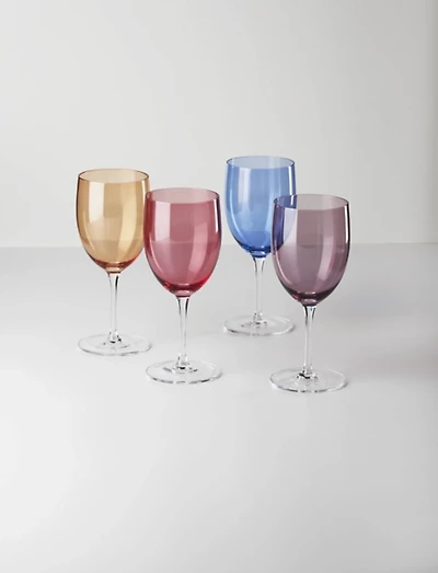 True Colors Wine Glasses, Set of 4