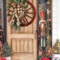 Holly Nutcracker Solider Porch Board