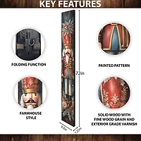 Holly Nutcracker Solider Porch Board