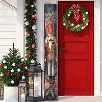 Holly Nutcracker Solider Porch Board