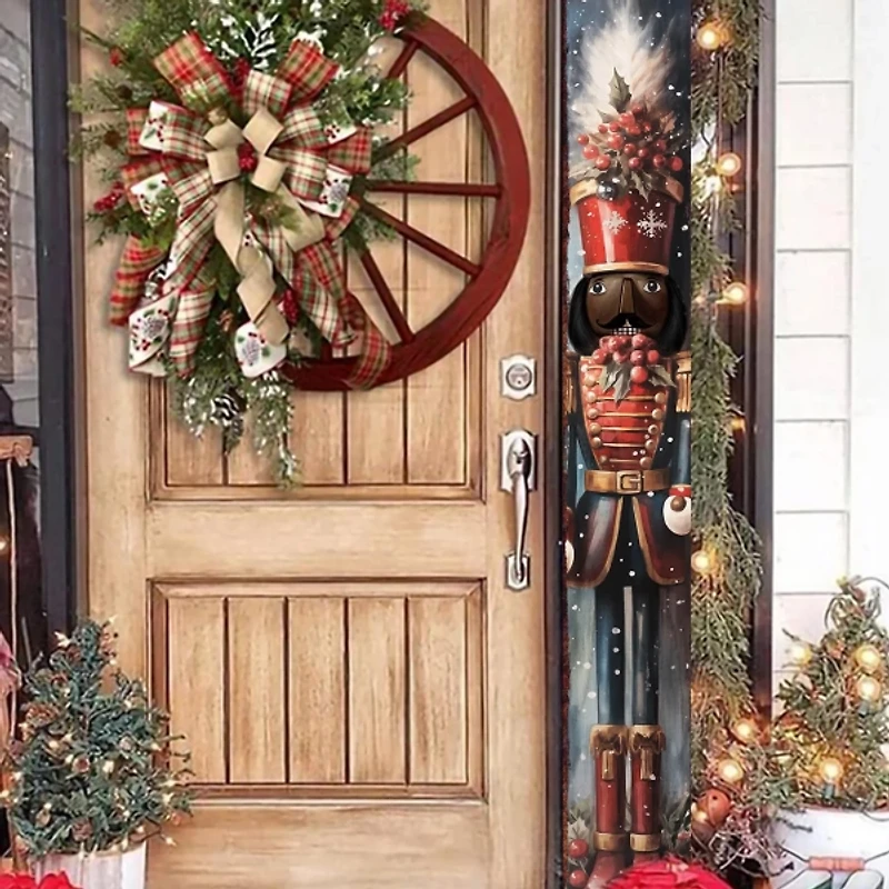 Jolly Nutcracker Solider Porch Board