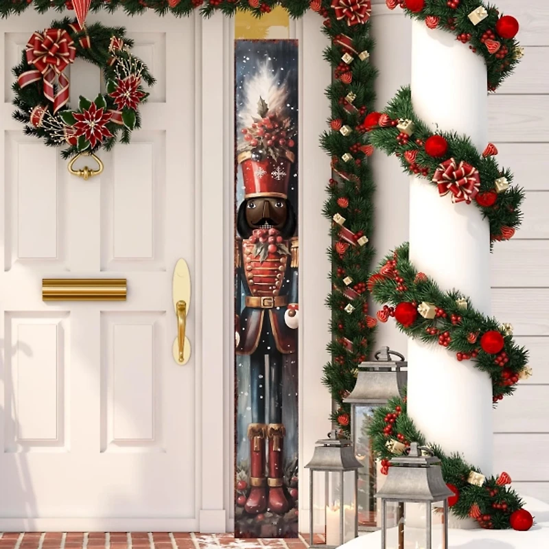 Jolly Nutcracker Solider Porch Board