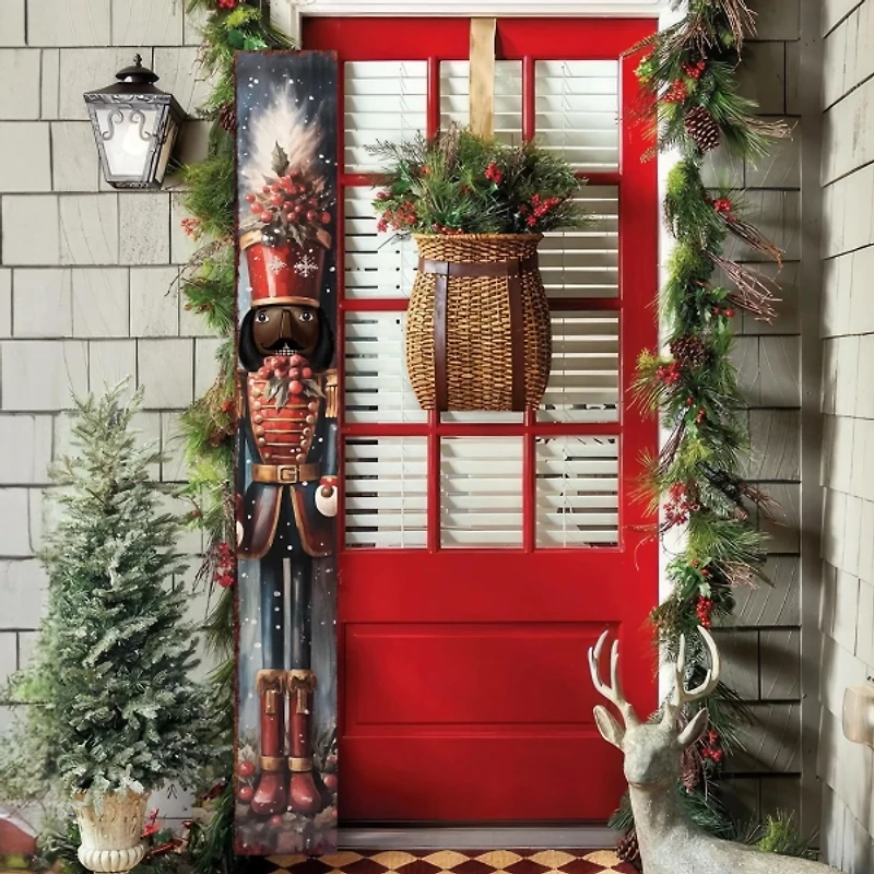 Jolly Nutcracker Solider Porch Board