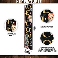 Welcome Santa Christmas Porch Board, 48 in.