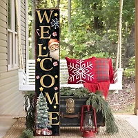 Welcome Santa Christmas Porch Board, 48 in.