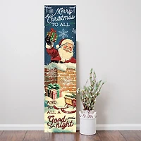 Nostalgic Santa Christmas Porch Board