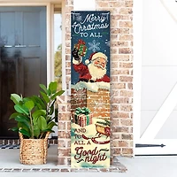 Nostalgic Santa Christmas Porch Board
