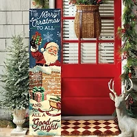 Nostalgic Santa Christmas Porch Board