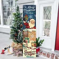 Nostalgic Santa Christmas Porch Board