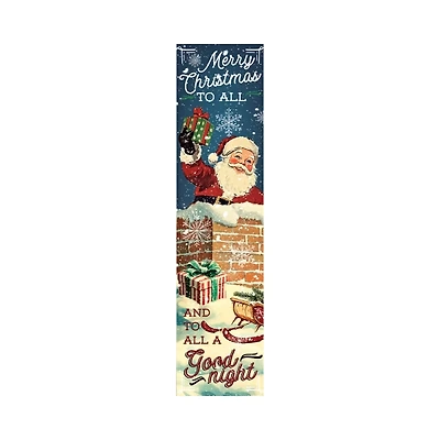 Nostalgic Santa Christmas Porch Board