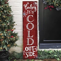 Baby It's Cold Outside Christmas Porch Board