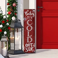 Baby It's Cold Outside Christmas Porch Board
