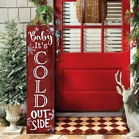 Baby It's Cold Outside Christmas Porch Board