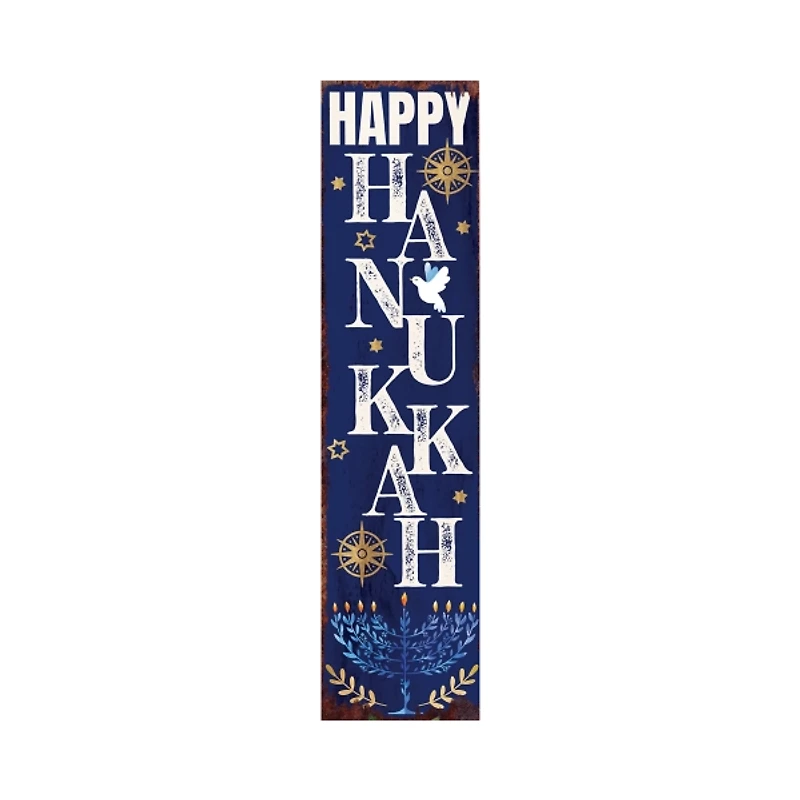 Happy Hanukkah Porch Board