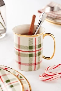 Lenox Holiday Plaid Mugs, Set of 4
