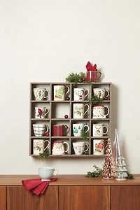 Lenox Holiday Plaid Mugs, Set of 4