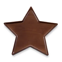 Stained Parawood Star Serving Tray