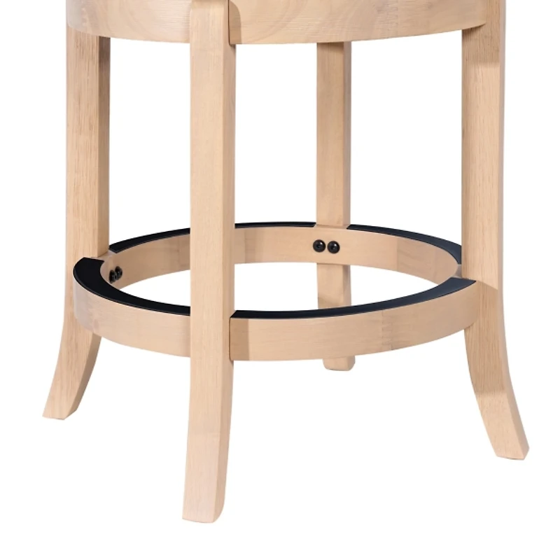 Blonde Oak Myrtle Swivel Counter Stool