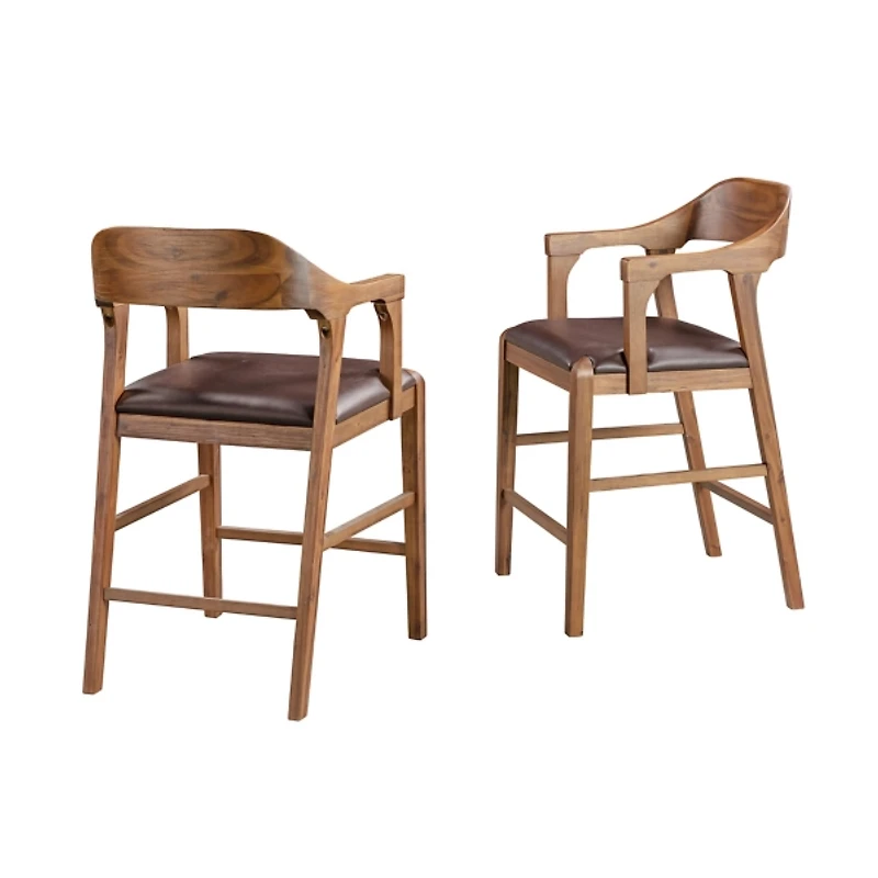 Chestnut Wire-Brush Rasmus Counter Stool