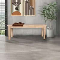 Blonde Oak Wood Shaker Dining Bench