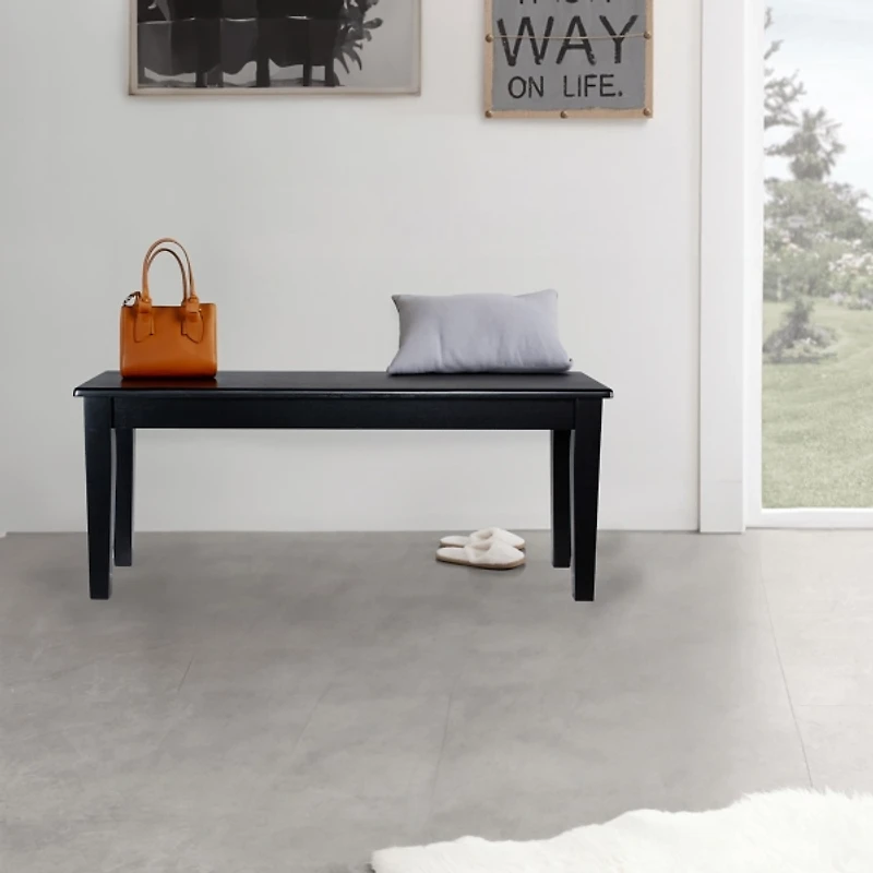 Black Shaker Dining Bench