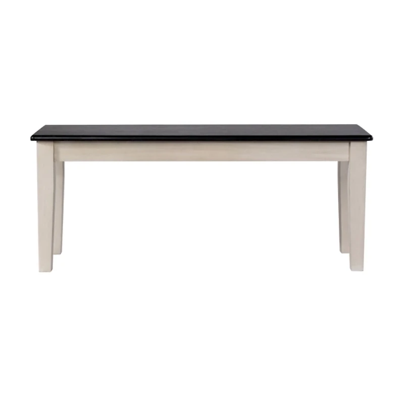 Black and White Shaker Dining Bench