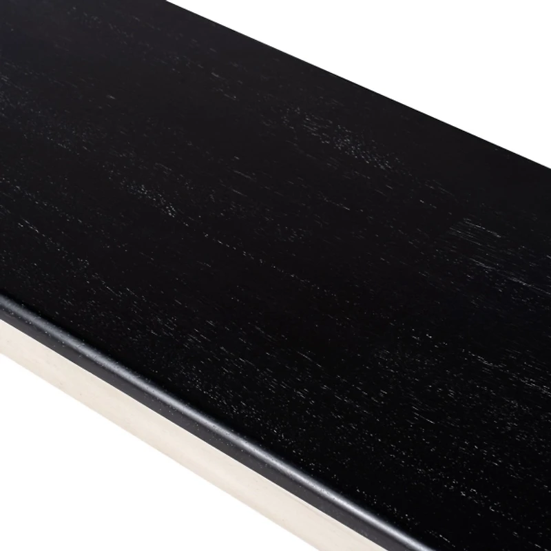 Black and White Shaker Dining Bench