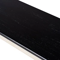 Black and White Shaker Dining Bench