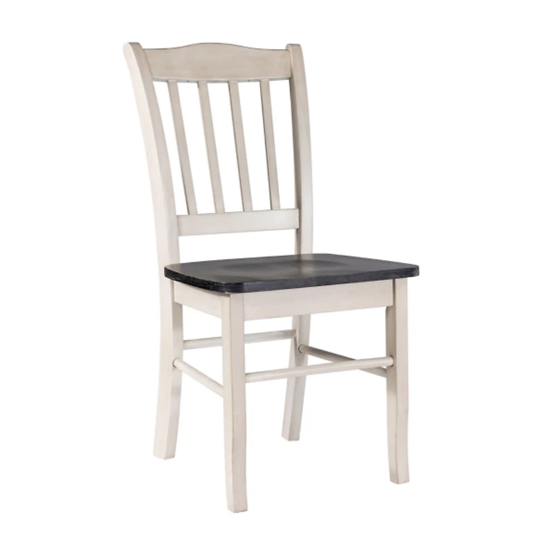 Black and White Shaker Dining Chairs, Set of 2