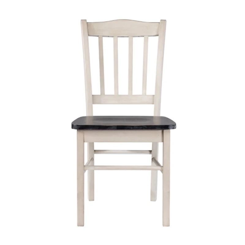 Black and White Shaker Dining Chairs, Set of 2