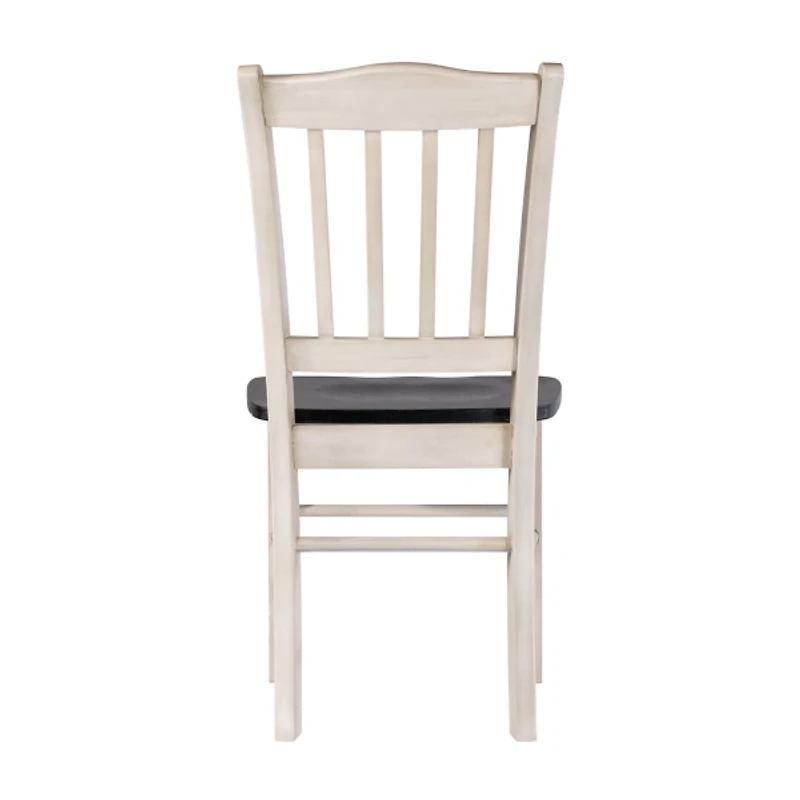 Black and White Shaker Dining Chairs, Set of 2