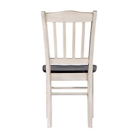 Black and White Shaker Dining Chairs, Set of 2