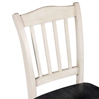 Black and White Shaker Dining Chairs, Set of 2