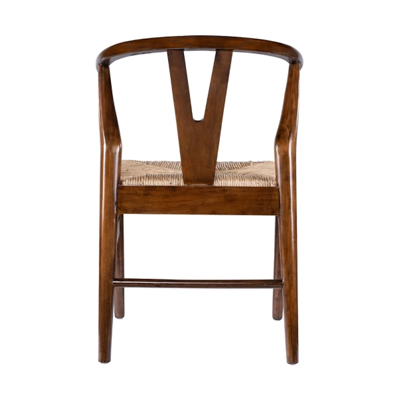 Walnut Wood Wishbone Dining Chairs, Set of 2