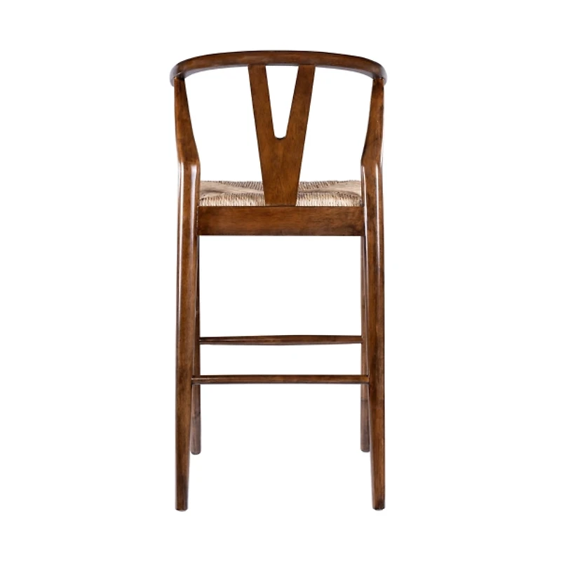 Walnut Wood Wishbone Bar Stool