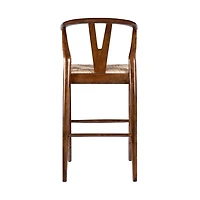 Walnut Wood Wishbone Bar Stool