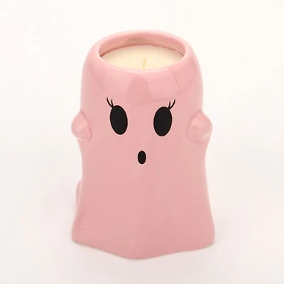Pink Ghost Shaped Jar Candle