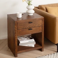 Brown Vivara 2-Drawer Nightstand